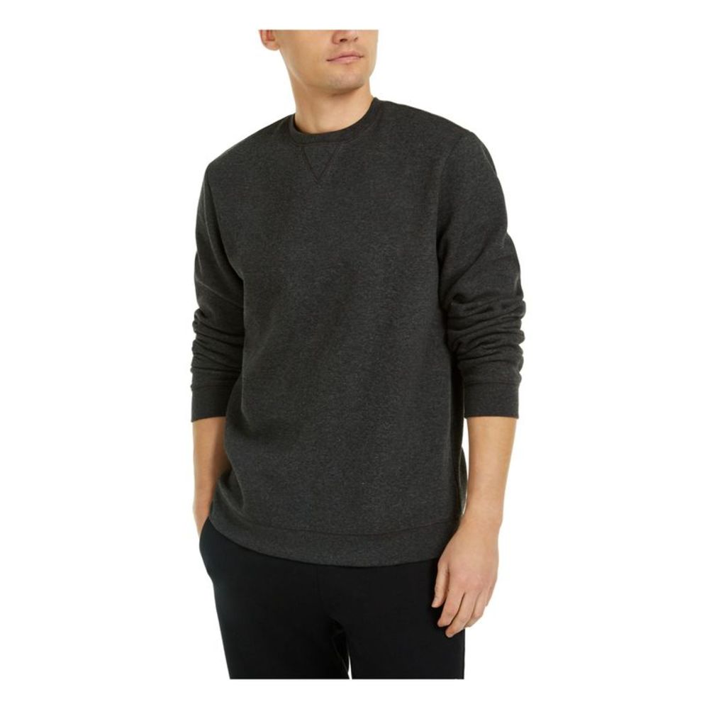 IDEOLOGY Mens Gray Long Sleeve Crew Neck Classic Fit Fleece Sweater XXL